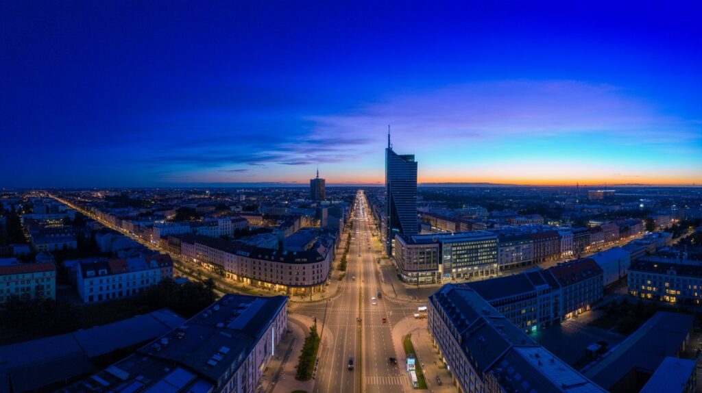 filmowanie dronem autostrady